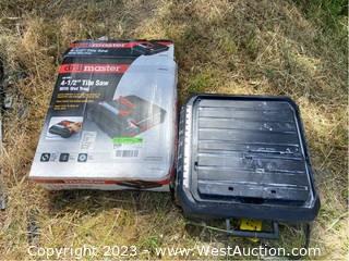 Drillmaster 4-1/2” Tile Saw with Wet Tray