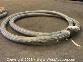 25’ X 2” High Pressure Stainless Steel Braided Hose