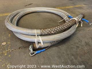 25’ X 2” High Pressure Stainless Steel Braided Hose