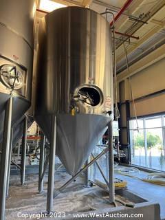 Stainless Steel Jacketed Fermentation Tank - 50BBL