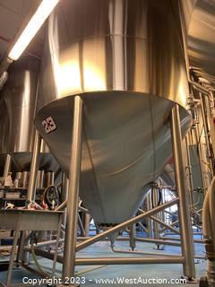 Stainless Steel Jacketed Fermentation Tank - 350BBL