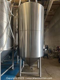 The Pub Brewing Company Stainless Steel Jacketed Fermentation Tank - 30 BBL