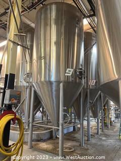 Century Manufacturing Stainless Steel Jacketed Fermentation Tank - 100BBL
