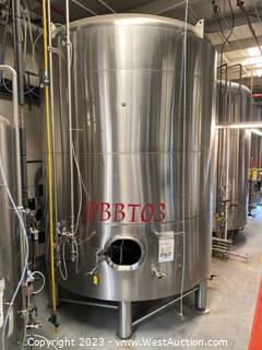 Stainless Steel Jacketed Brite Beer Tank - 300 BBL