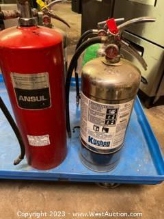 (1) Commercial Ansul Container / (1) K Class Fire Extinguisher