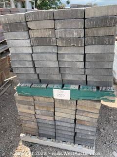 (3) Pallets of Mixed Style Mixed Color Giant Pavers