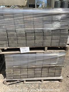 (2) Pallets of Mixed Style Mixed Color Square Pavers