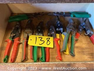 Contents of Drawer: (9) Assorted Shear Pliers 