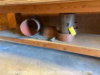 Contents of Shelf: (5) Assorted Pieces of Roof Flashing