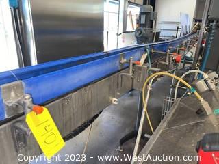 (1) Section of Conveyor from Bottling Line with (2) SEW Motors