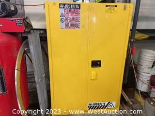 JustRite Flammable Liquid Storage Cabinet With Contents Included