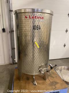 Letina 164 Gallon Stainless Steel Variable Capacity Tank 