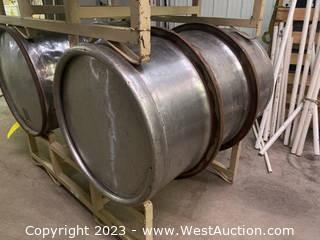 55 Gallon Stainless Steel Barrel 