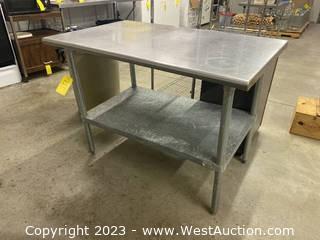 Advance Tabco Stainless Steel Prep Table - 48”x30”x35”