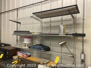 Wall Mounted Wire Rack (No Contents) 