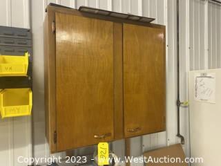 Wood Cabinet - 32”x13”x30”