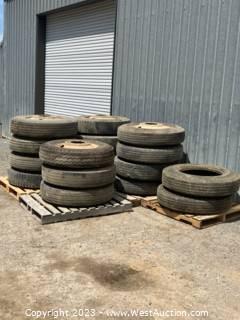 (18) Semi Tires 