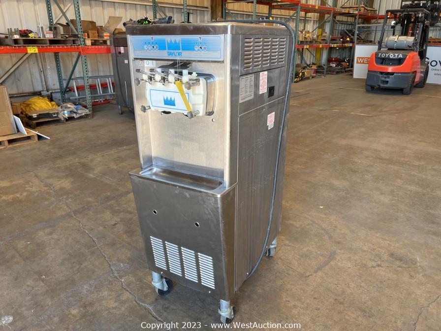 West Auctions Auction Surplus Auction of Taylor Frozen Yogurt Machines and Crathco Slushie