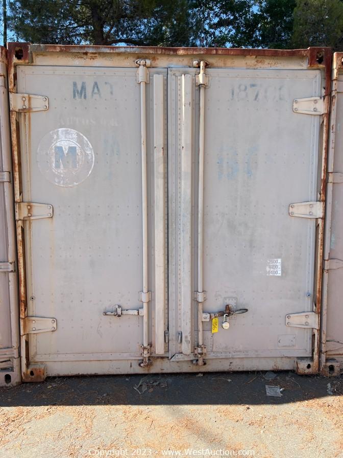 West Auctions Auction Online Auction of Shipping Containers in