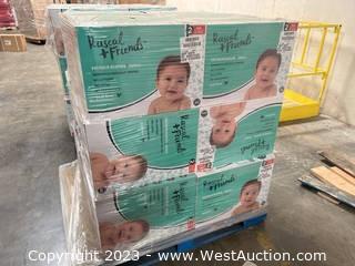 Contents Of Pallet (24) Boxes Of 200 Size 2 Diapers 