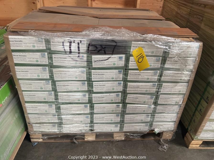 Surplus Auction of Laminated Flooring, Tools and More in San Jose, California