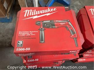 (4) Milwaukee 5386-59 1-1/32” Rotary Hammer