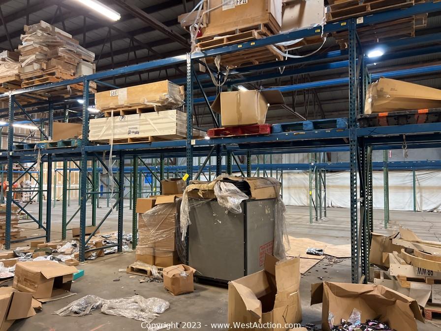 West Auctions Auction Expedited Auction of Pallet Racking, Masonry