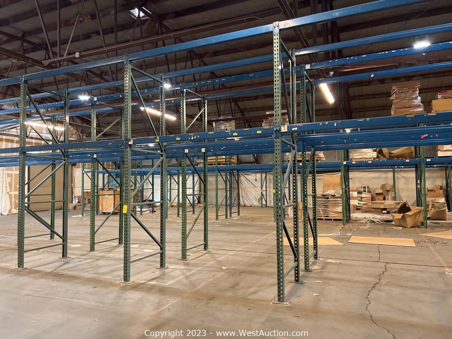 West Auctions Auction Expediated Auction of Pallet Racking, Masonry Material, and More in