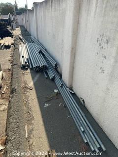 Bulk Lot: 6’ To 21’ Galvanized Steel Fence Posts