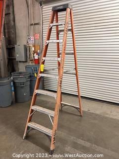 Husky 8’ Fiberglass Folding Ladder 