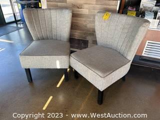 (2) Cushioned Chairs