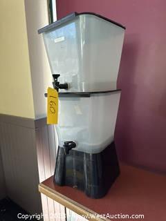 (2) Plastic Liquid Dispensers 