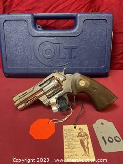(New in Box) Colt Python (Revolver) in .357 Magnum W/ 3'' Barrel (Polished Stainless Steel)