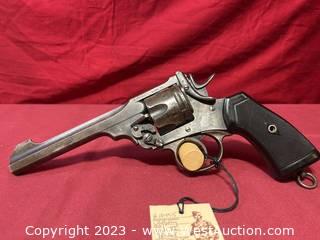 Webley Mark VI (WW1 & WW2) Revolver in .45 Caliber, All Matching Numbers