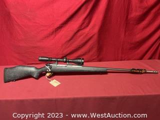 (Like New) Weatherby Mark 5 Accumark (Bolt Action Rifle) in 30-378Wby Mag W/ Scope