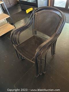 (4) Outdoor Metal Chairs