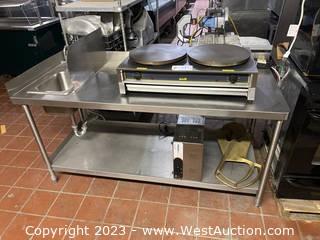 Stainless Steel Work Table/Hand Sink