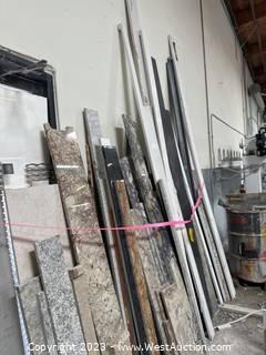 Approximately (55) Assorted Partial Granite Pieces