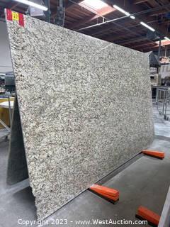 (1) Amber Yellow Granite Slab - 78"x120" 