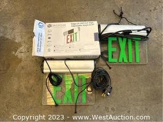 (3) LED Exit Signs