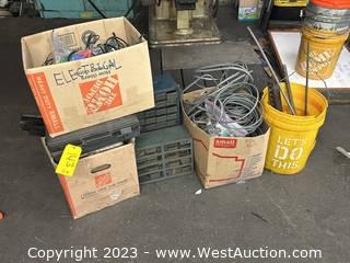 Bulk Lot: Organizers, Extension Cords, Assorted Steel, and More