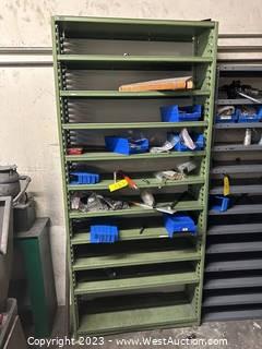 (1) Shelving Unit And Contents: Machinist Tooling