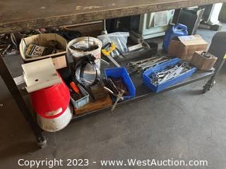 Contents Of Cart: Wrenches, Drill Bits, Hardware, and other Assorted Tools