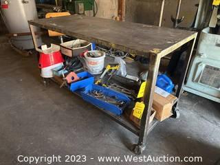 Rolling Steel Cart (Contents NOT Included)