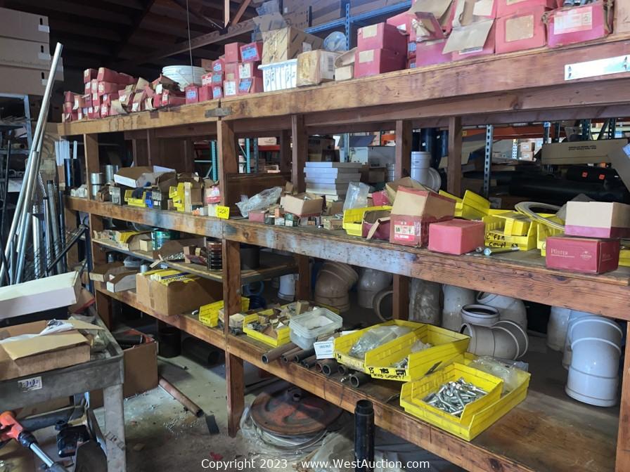 West Auctions Auction Online Auction of Plumbing Supplies and