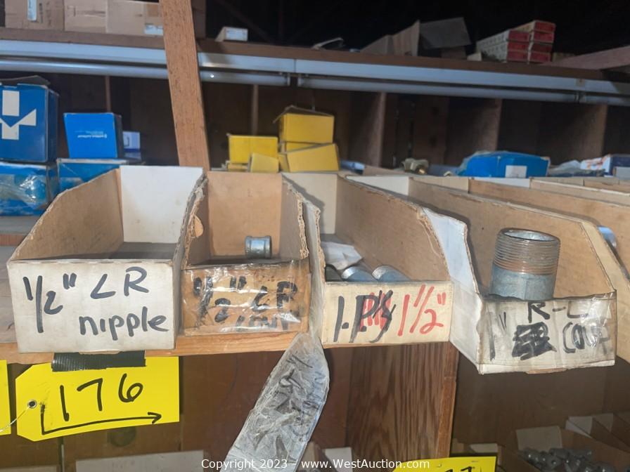 West Auctions Auction Online Auction of Plumbing Supplies and