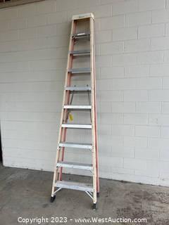 Bauer 10’ Folding Fiberglass Ladder