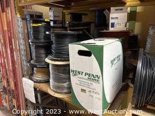 Contents of Pallet: Approximately (21) Spools of Assorted Cable 