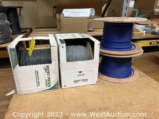 (4) Assorted Spools of Extron and West Penn Communications Cable 