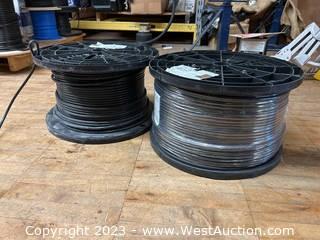 (2) Spools Of Assorted 1000ft Communication cable 